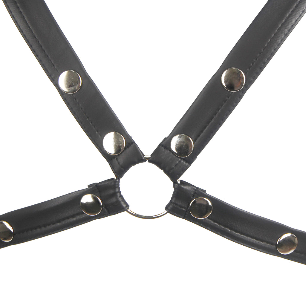 Oh Yeah - Harness Uomo Borchiato con Polsiere