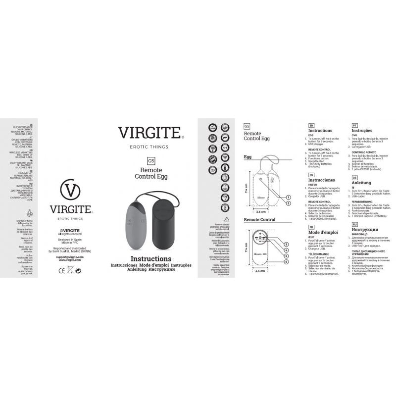 VIBRATORE EGG G5 RICARICABILE NERO