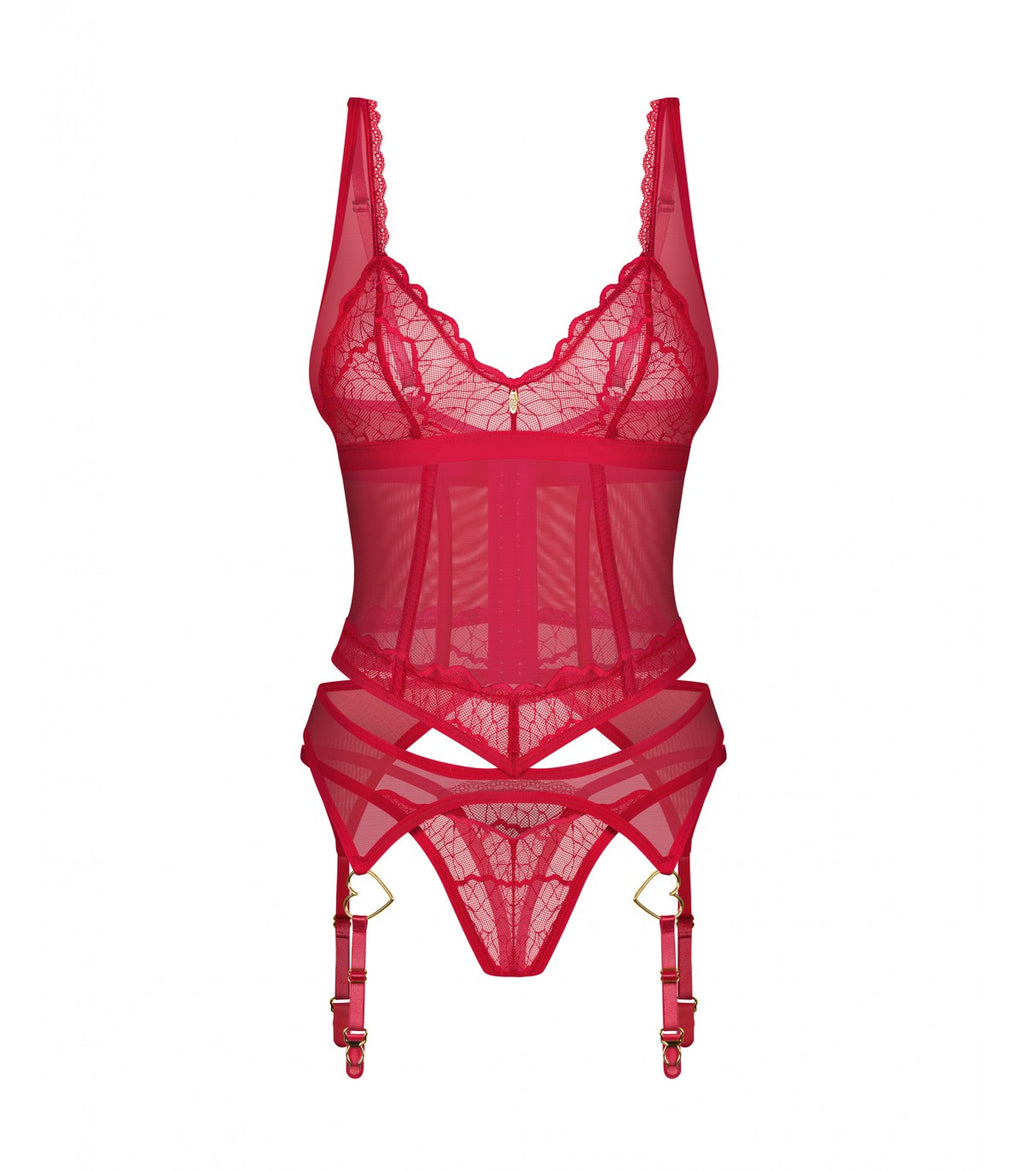 CORSETTO E PERIZOMA CUPIDE DESIR 2XL/3XL