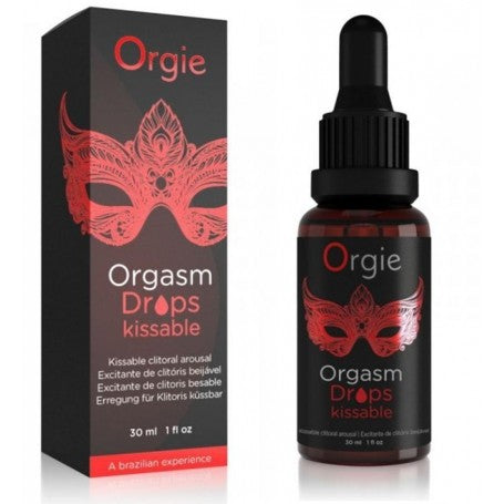 Lubrificante stimolante commestibile per il clitoride orgasm drops kissable gocce